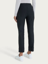 Pantalone slim dritto in Compact Neri Donna - Ragno