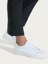 Pantalone slim dritto in Compact Neri Donna - Ragno