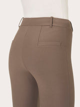 Pantalone slim dritto in Compact Marroni Donna - Ragno