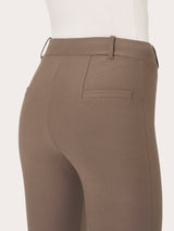 Pantalone slim dritto in Compact Marroni Donna - Ragno