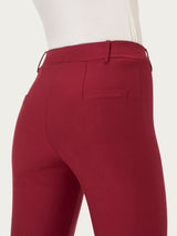 Pantalone slim dritto in Compact Rossi Donna - Ragno
