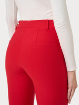 Pantalone slim dritto in Compact Rossi Donna - Ragno