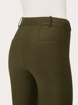 Pantalone slim dritto in Compact Verdi Donna - Ragno