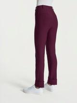 Pantalone slim dritto in Compact Viola Donna - Ragno