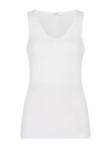 Sintonia - Canottiera in tessuto doubleface Bianchi Donna - Ragno