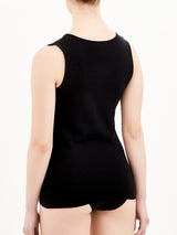 Caldo cotone - Canottiera in cotone felpato Neri Donna - Ragno