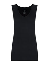 Caldo cotone - Canottiera in cotone felpato Neri Donna - Ragno