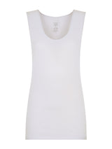 Caldo cotone - Canottiera in cotone felpato Bianchi Donna - Ragno