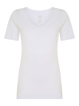 Caldo cotone - Maglietta in caldo cotone felpato Bianchi Donna - Ragno