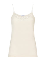 Lana Seta - Top in lana e seta con macramè Bianchi Donna - Ragno