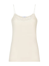 Lana Seta - Top in lana e seta con macramè Bianchi Donna - Ragno