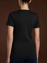 Nero Women's Thermo Cotton Closed Crew-neck T-Shirt - Ragno