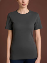 Maglietta con girocollo chiuso in Thermo Cotton Neri Donna - Ragno