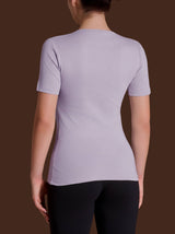 Maglietta con girocollo chiuso in Thermo Cotton Rosa Donna - Ragno