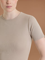 Maglietta con girocollo chiuso in Thermo Cotton Grigi Donna - Ragno