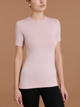 Maglietta con girocollo chiuso in Thermo Cotton Rosa Donna - Ragno