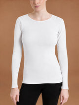 Maglietta girocollo in Thermo Cotton Bianchi Donna - Ragno