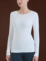 Maglietta girocollo in Thermo Cotton Bianchi Donna - Ragno
