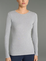 Maglietta girocollo in Thermo Cotton Neri Donna - Ragno