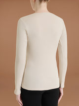 Maglietta girocollo in Thermo Cotton Bianchi Donna - Ragno