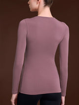 Maglietta girocollo in Thermo Cotton Rosa Donna - Ragno