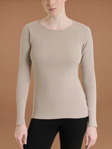 Maglietta girocollo in Thermo Cotton Grigi Donna - Ragno