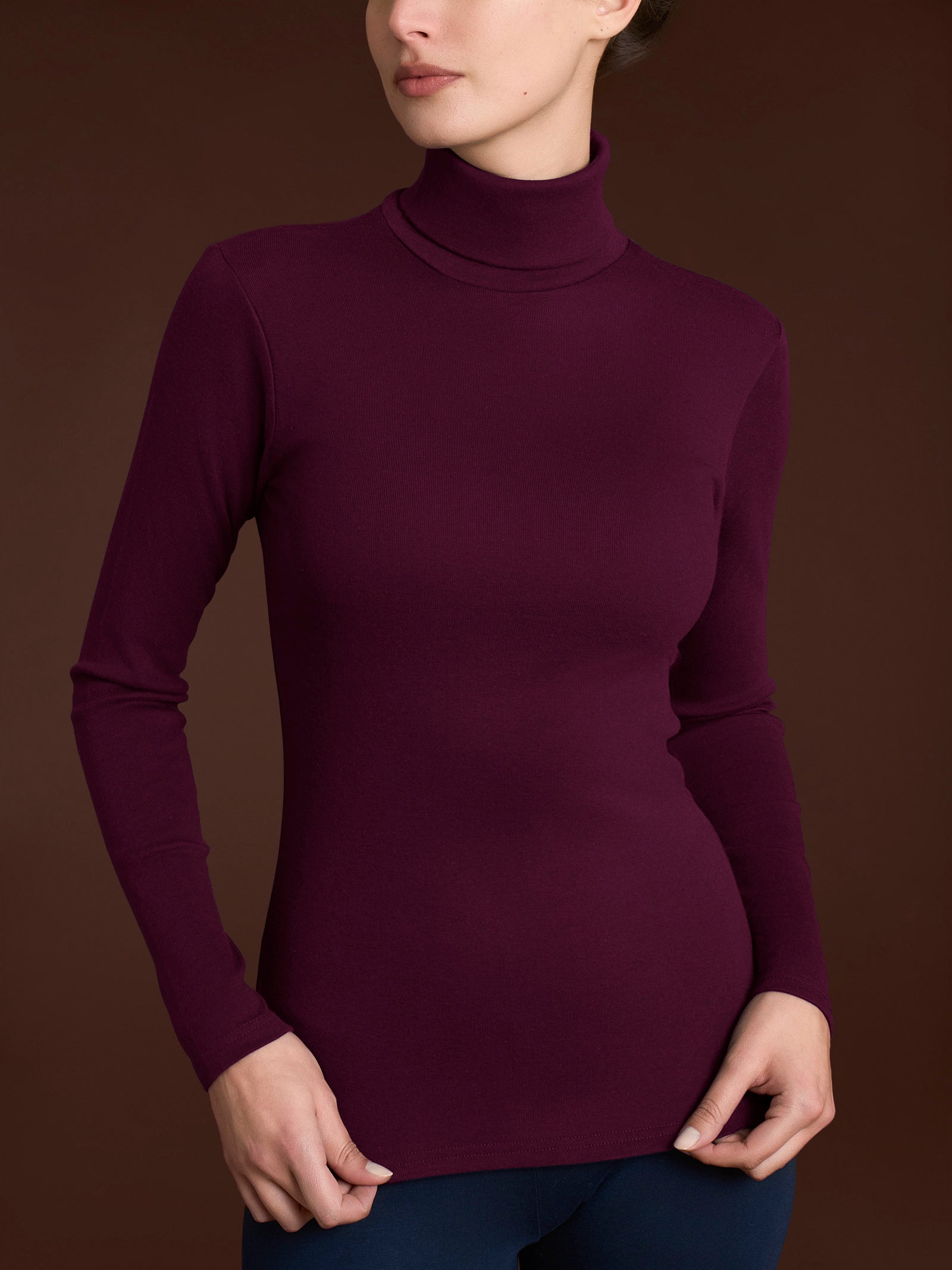 Dolcevita in Thermo Cotton Viola Donna - Ragno