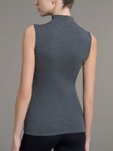 Smanicato a collo alto in Thermo Cotton Neri Donna - Ragno