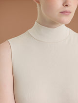 Smanicato a collo alto in Thermo Cotton Bianchi Donna - Ragno