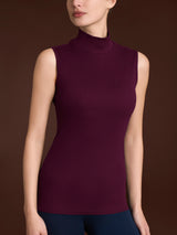 Smanicato a collo alto in Thermo Cotton Viola Donna - Ragno