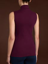 Smanicato a collo alto in Thermo Cotton Viola Donna - Ragno