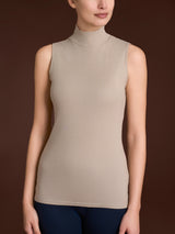 Smanicato a collo alto in Thermo Cotton Grigi Donna - Ragno