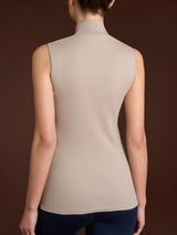 Smanicato a collo alto in Thermo Cotton Grigi Donna - Ragno