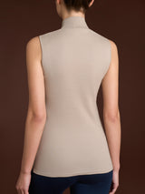 Smanicato a collo alto in Thermo Cotton Grigi Donna - Ragno