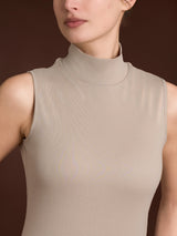 Smanicato a collo alto in Thermo Cotton Grigi Donna - Ragno