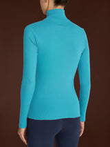Lupetto in Thermo Cotton Azzurri Donna - Ragno