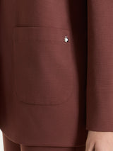 Brown Women's Compact Light Deconstructed Blazer - Ragno