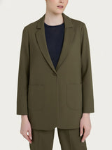 Blazer destrutturato in Compact Light Verdi Donna - Ragno