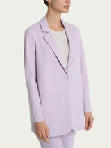 Blazer destrutturato in Compact Light Rosa Donna - Ragno