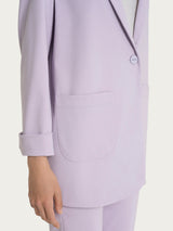 Blazer destrutturato in Compact Light Rosa Donna - Ragno