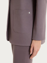 Blazer destrutturato in Compact Light Marroni Donna - Ragno