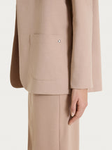 Blazer senza revers in Compact Light Marroni Donna - Ragno