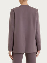 Blazer senza revers in Compact Light Marroni Donna - Ragno