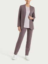 Blazer senza revers in Compact Light Marroni Donna - Ragno