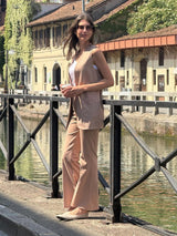 Gilet aperto in Compact Light Marroni Donna - Ragno