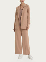Pantalone ampio alla caviglia con tasche in Compact Light Marroni Donna - Ragno