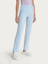 Pantalone dritto con tasche in Compact Light Azzurri Donna - Ragno