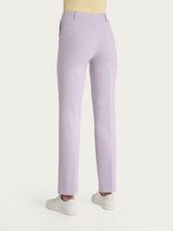 Pantalone dritto con tasche in Compact Light Rosa Donna - Ragno