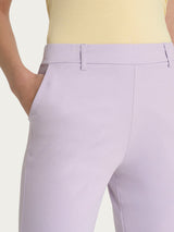 Pantalone dritto con tasche in Compact Light Rosa Donna - Ragno