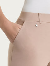 Pantalone dritto con tasche in Compact Light Marroni Donna - Ragno